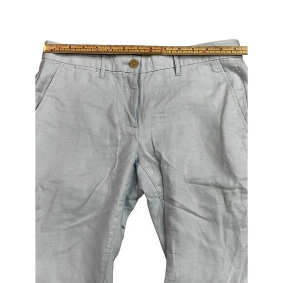 Gap Womens Linen/Cotton Blend Pants Size 00 Light Blue - Picture 8 of 10